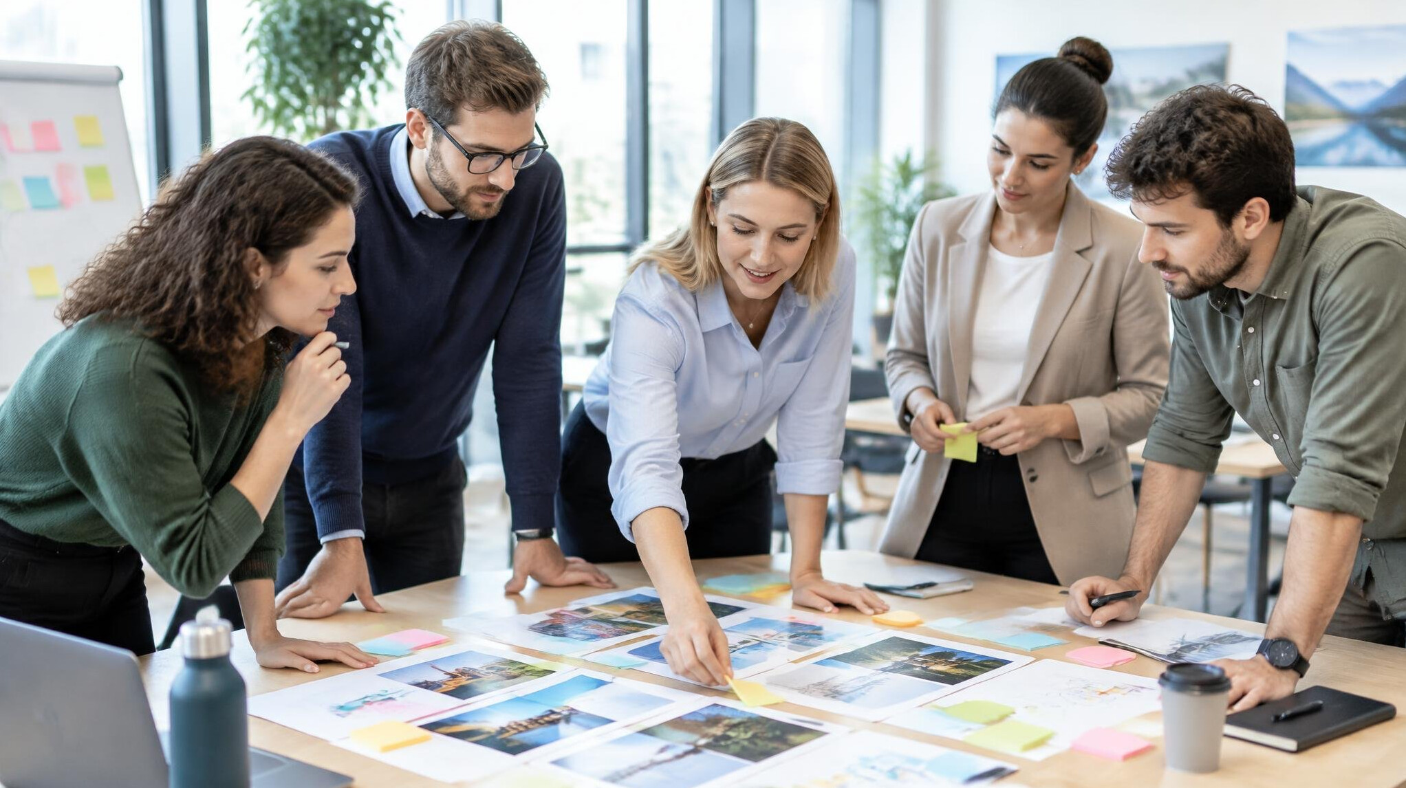Group of professionals in a hands-on workshop session
